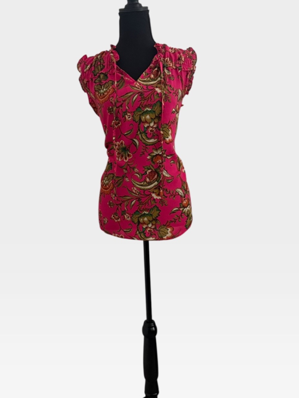 Dark Pink Shirt With Designs